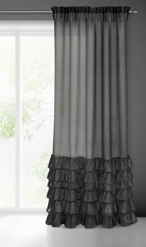 FIRANA GOTOWA DOLLY NA TAŚMIE 140 X 250 CM CZARNY