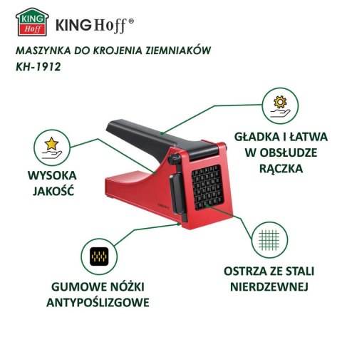 MASZYNKA DO KROJENIA FRYTEK WARZYW KINGHOFF KH-1912