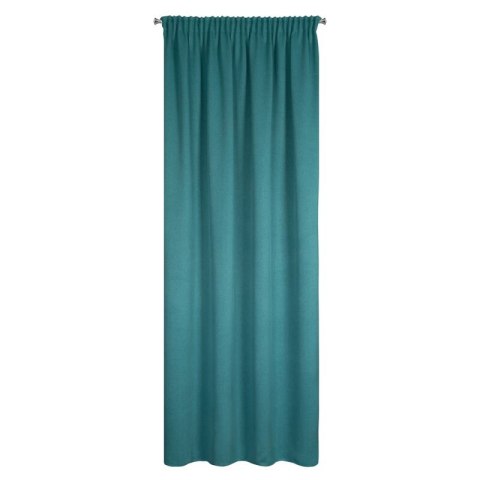 ZASŁONA GOTOWA CARLO NA TAŚMIE 130 X 300 CM CIEMNOTURKUSOWY