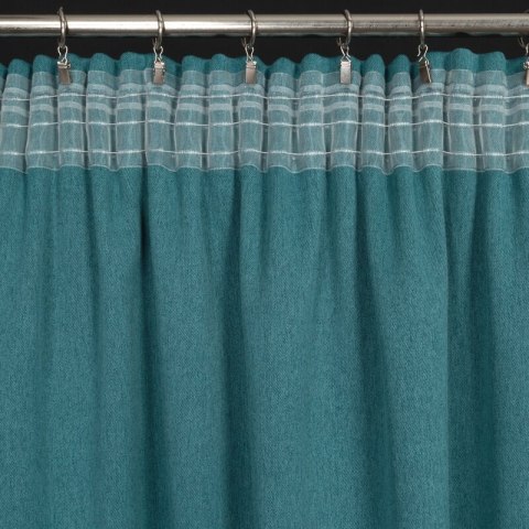 ZASŁONA GOTOWA CARLO NA TAŚMIE 130 X 300 CM CIEMNOTURKUSOWY