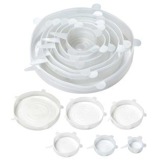 ZESTAW 6 szt. UNIWERSALNYCH POKRYWEK SILIKONOWYCH KINGHOFF KH-1902