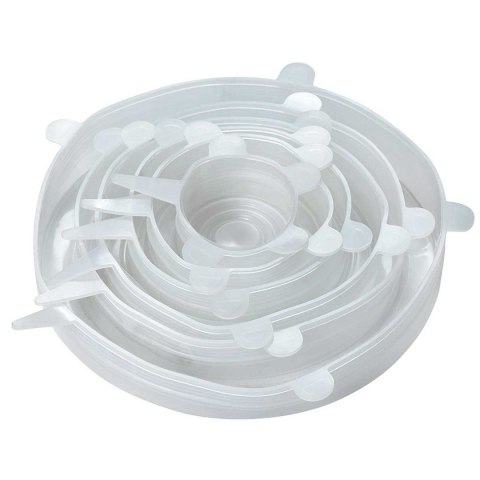 ZESTAW 6 szt. UNIWERSALNYCH POKRYWEK SILIKONOWYCH KINGHOFF KH-1902