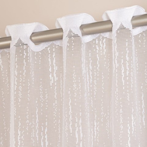 EVA Firanka żakardowa odpasowana na prosto, szerokość 140 x wysokość 240cm, kolor 001 biały 146065/FOP/001/000240/1