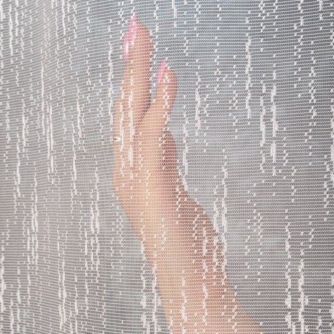 EVA Firanka żakardowa odpasowana na prosto, szerokość 140 x wysokość 240cm, kolor 001 biały 146065/FOP/001/000240/1