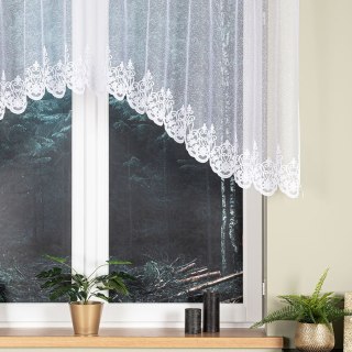 ŻANETA Firanka żakardowa odpasowana, szerokość 300 x wysokość 105cm, kolor 001 biały 181043/FOL/001/000101/1