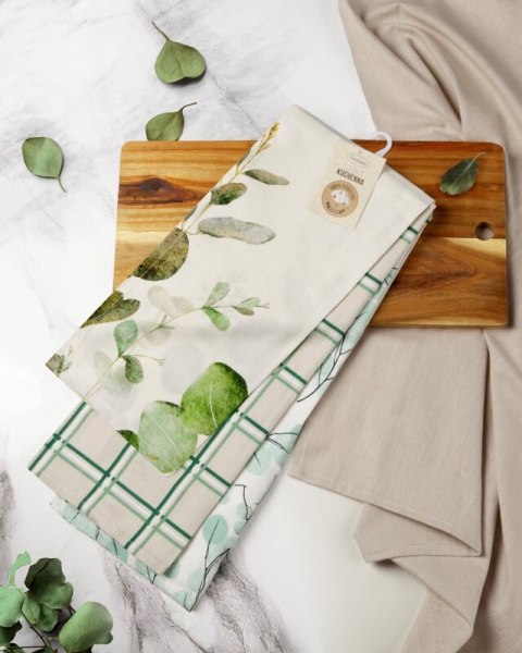 KOMPLET RĘCZNIKÓW KUCHENNYCH LAVENDER 50 X 75 CM FIOLETOWY