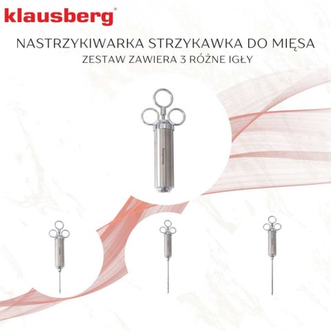 NASTRZYKIWARKA STRZYKAWKA 60ml DO PEKLOWANIA MARYNOWANIA MIĘSA KLAUSBERG KB-7155