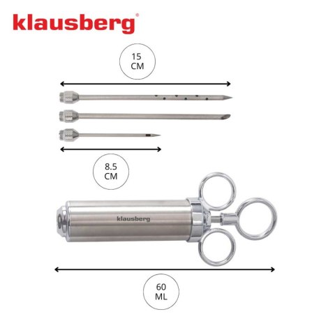 NASTRZYKIWARKA STRZYKAWKA 60ml DO PEKLOWANIA MARYNOWANIA MIĘSA KLAUSBERG KB-7155