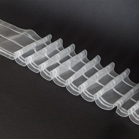 Taśma C1160M "ołówek na karnisz" 10cm, marszczenie 1:2, transparentna TASMAY/ZP5/P02/010000/1