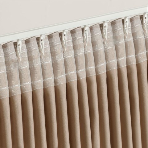 Taśma C1348M"ołówek" 10cm, marszczenie 1:2,5, transparentna TASMAY/ZP5/250/010000/1