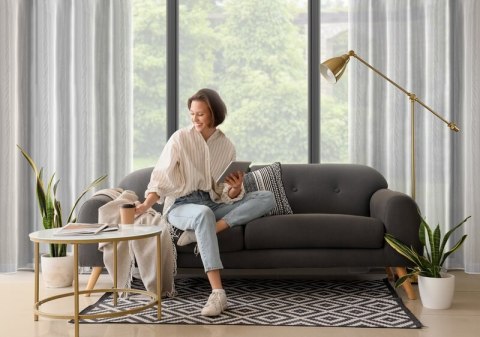 FIRANA GOTOWA ESEL 135X250 CM BIAŁY