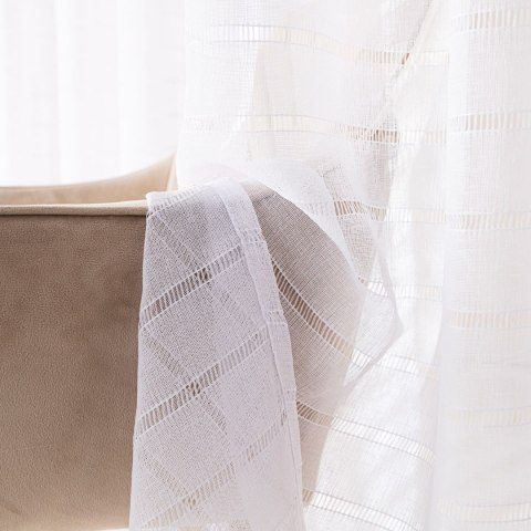 Firana gotowa na przelotkach, szerokość 140cm x wysokość 250cm, kolor 001 biały 424088/FGP/001/140250/1
