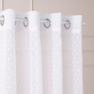 Firana gotowa na przelotkach, szerokość 140cm x wysokość 250cm, kolor 001 biały 424091/FGP/001/140250/1