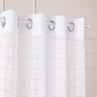 Firana gotowa na przelotkach, szerokość 300cm x wysokość 250cm, kolor 001 biały 424088/FGP/001/300250/1