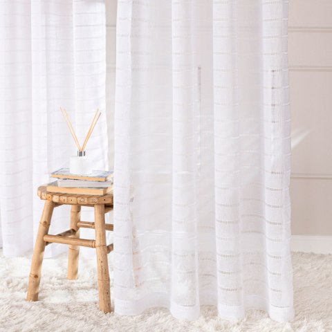 Firana gotowa na przelotkach, szerokość 300cm x wysokość 250cm, kolor 001 biały 424088/FGP/001/300250/1