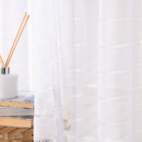 Firana gotowa na przelotkach, szerokość 300cm x wysokość 250cm, kolor 001 biały 424088/FGP/001/300250/1