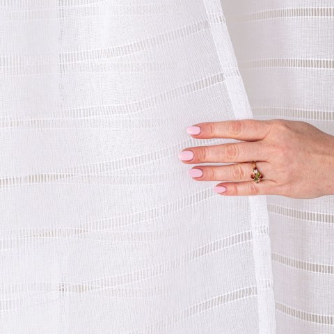 Firana gotowa na przelotkach, szerokość 300cm x wysokość 250cm, kolor 001 biały 424088/FGP/001/300250/1
