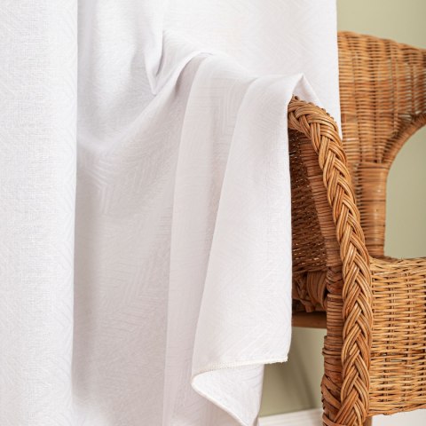 Firanka fantazyjna z ołowianką, wysokość 300cm, kolor 001 biały 424083/OLO/001/000300/1