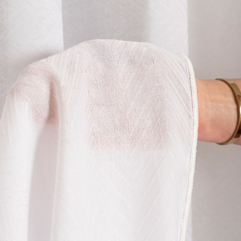 Firanka fantazyjna z ołowianką, wysokość 300cm, kolor 001 biały 424083/OLO/001/000300/1