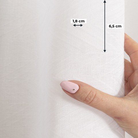 Firanka fantazyjna z ołowianką, wysokość 300cm, kolor 001 biały 424083/OLO/001/000300/1