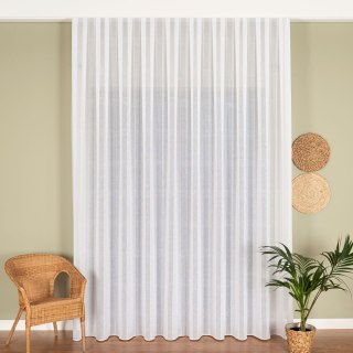 Firanka fantazyjna z ołowianką, wysokość 300cm, kolor 001 biały 424118/OLO/001/000300/1