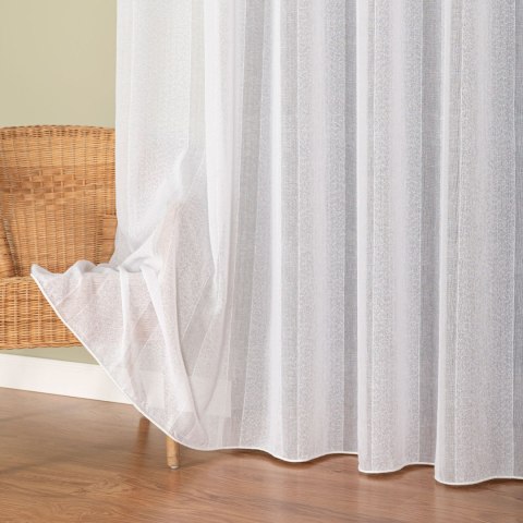 Firanka fantazyjna z ołowianką, wysokość 300cm, kolor 001 biały 424118/OLO/001/000300/1