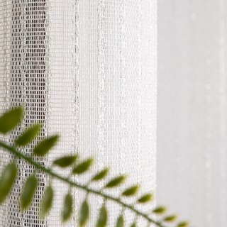 Firanka fantazyjna z ołowianką, wysokość 300cm, kolor 004 biały ze srebrną nitką 002047/OLO/004/000300/1