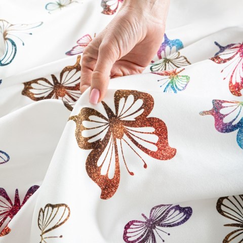 MOTYLKI Tkanina dekoracyjna typu MILAS, szerokość 165cm, kolor 001 biały D00310/MIL/001/165000/1