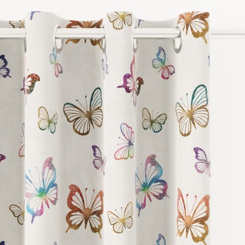 MOTYLKI Tkanina dekoracyjna typu MILAS, szerokość 165cm, kolor 001 biały D00310/MIL/001/165000/1