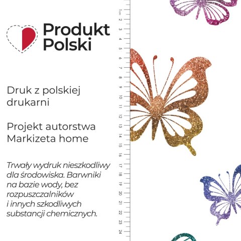 MOTYLKI Tkanina dekoracyjna typu MILAS, szerokość 165cm, kolor 001 biały D00310/MIL/001/165000/1
