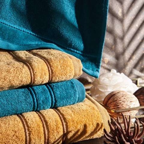 RĘCZNIK SIBEL (07) 70 X 140 CM CIEMNOTURKUSOWY