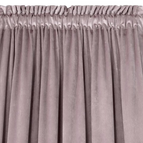 ZASŁONA GOTOWA D91 ROSA NA TAŚMIE 140 X 270 CM PUDROWY RÓŻ