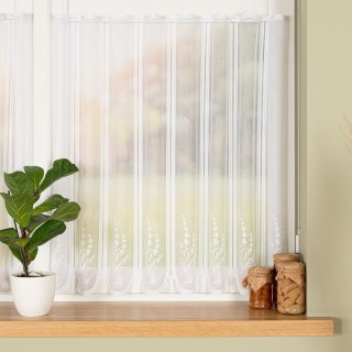 Zazdrostka żakardowa panelowa, wysokość 80cm, kolor 001 biały 023428/000/001/000080/1