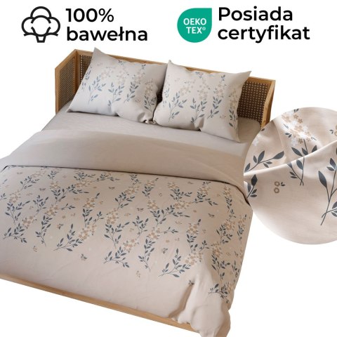 AMALIA Komplet pościeli z bawełny satynowej 160x200cm 100094/SAT/000/160200/1