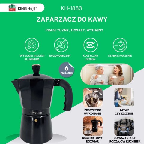 KAWIARKA ZAPARZACZ DO KAWY 300ml KLAUSBERG KB-7845 INDUKCJA