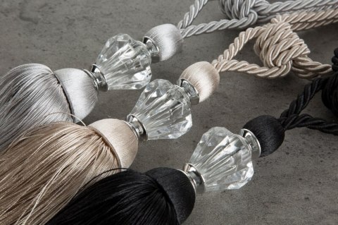 SZNUR DEKORACYJNY VILIA 67 CM BEŻOWY