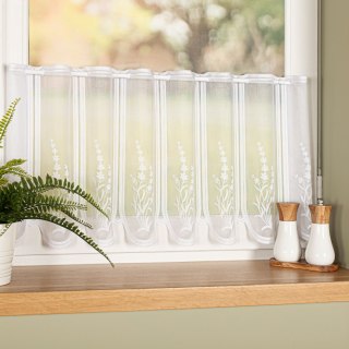 Zazdrostka żakardowa panelowa, wysokość 40cm, kolor 001 biały 023428/000/001/000040/1