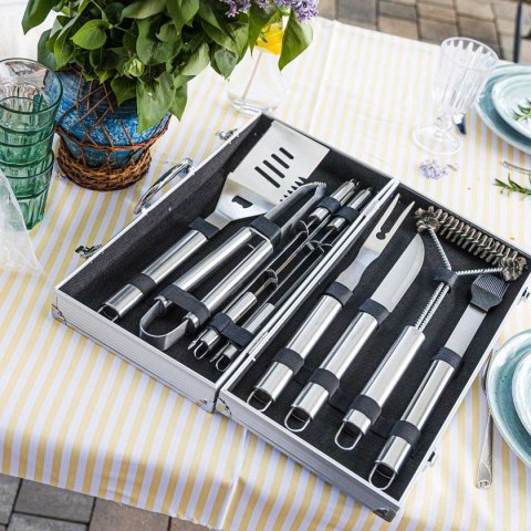 ZESTAW PRZYBORÓW DO GRILLA GRILLOWANIA W WALIZCE KLAUSBERG KB-7901