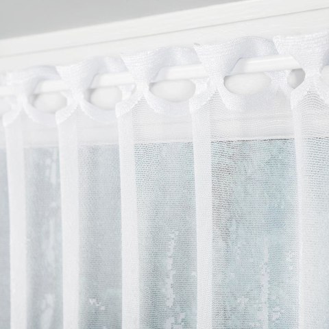 Zazdrostka żakardowa, wysokość 50cm, kolor 001 biały 043233/000/001/000050/1