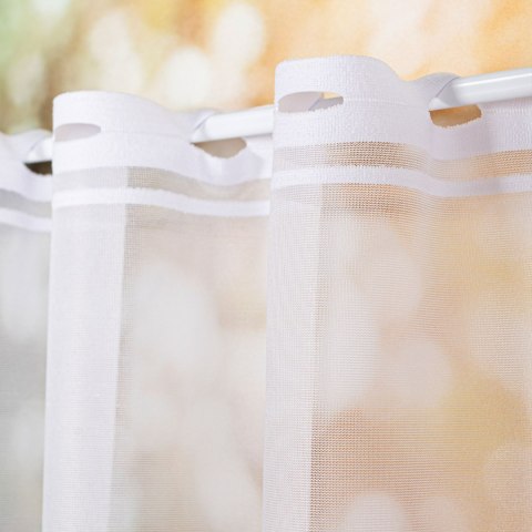 Zazdrostka żakardowa pasowa, wysokość 70cm, kolor biały 001 761021/000/001/000070/1