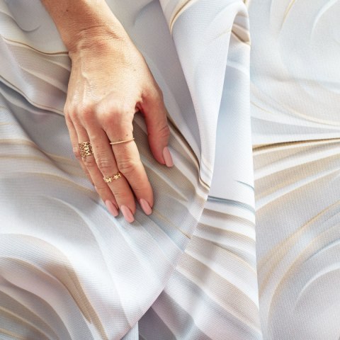 CALM Tkanina dekoracyjna NINA WODOODPORNA, 160cm, kolor 001 beżowy szary D00185/NIW/009/160000/1