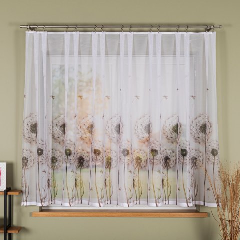 DMUCHAWCE Firanka żakardowa 023426, wysokość 150cm, kolor 001 biały D00307/000/001/000150/1