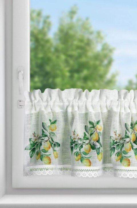 FIRANA GOTOWA CLOE NA TAŚMIE 150 X 30 CM BIAŁY