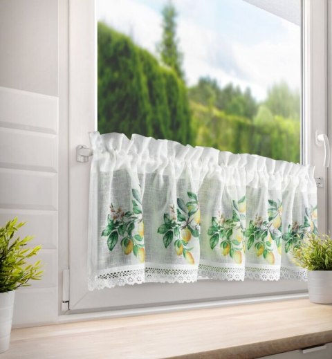 FIRANA GOTOWA CLOE NA TAŚMIE 150 X 30 CM BIAŁY