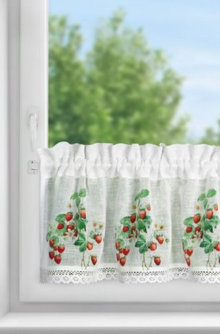 FIRANA GOTOWA KSENIA NA TAŚMIE 150 X 30 CM BIAŁY