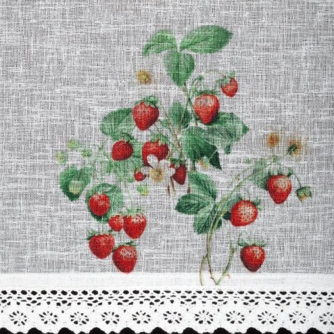 FIRANA GOTOWA KSENIA NA TAŚMIE 150 X 30 CM BIAŁY