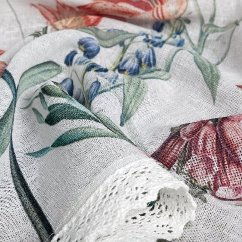 FIRANA GOTOWA NEMEZJA NA TAŚMIE 150 X 90 CM BIAŁY