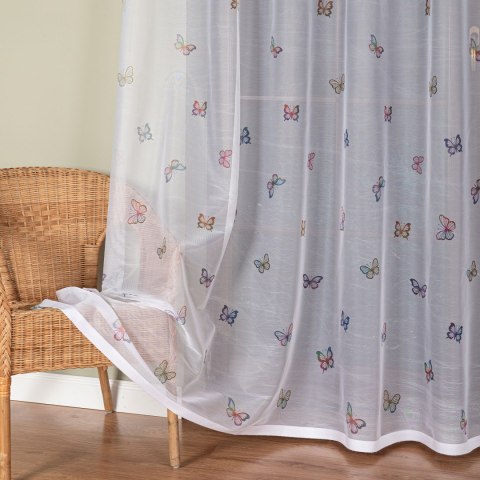 MOTYLKI Firanka żakardowa 023426, wysokość 240cm, kolor 001 biały D00310/000/001/000240/1