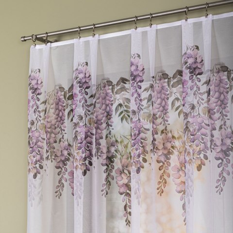 WISTERIA Firanka żakardowa 023426, wysokość 160cm, kolor 001 biały D00309/000/001/000160/1