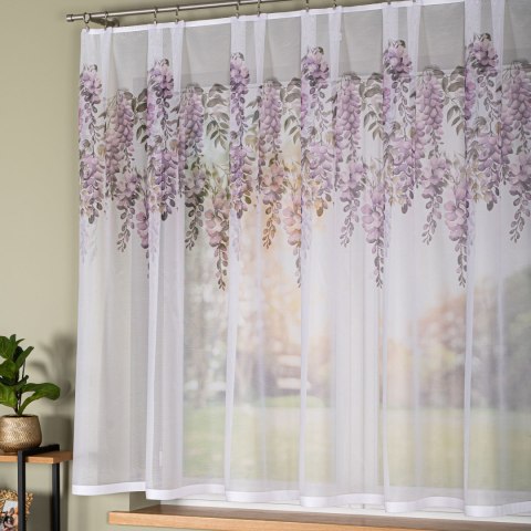 WISTERIA Firanka żakardowa 023426, wysokość 170cm, kolor 001 biały D00309/000/001/000170/1